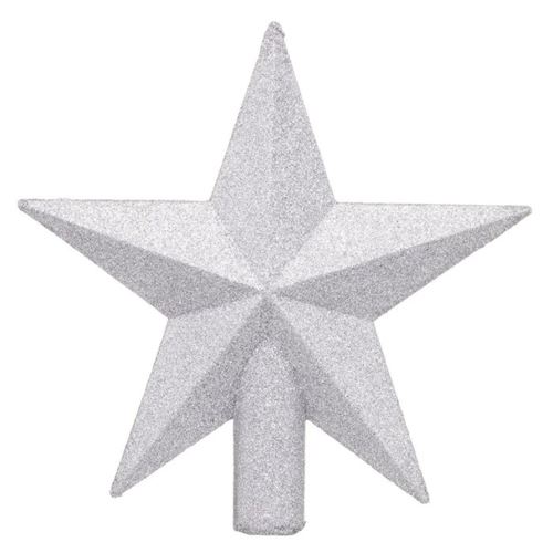 ATMOSPHERA - Cimier d'étoile de Noël - 22 cm - Argent - Image 2