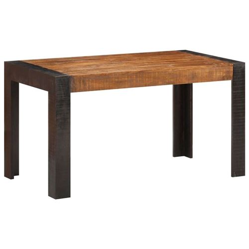 Non Communiqué Bois Table A Manger Fixe Sans Tiroir 2 Personnes Rectangulaire En 140 X 70 X 76 Cm