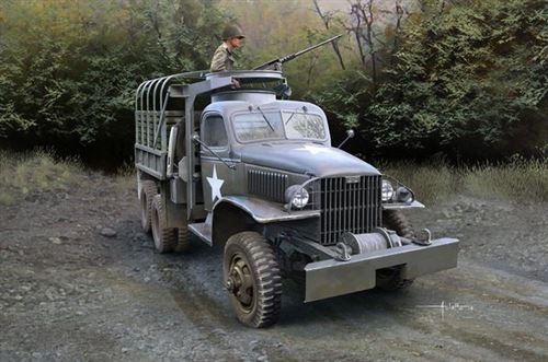 Us Gmc Cckw-352 Machine Gun Turret Versi - 1:35e - Hobby Boss
