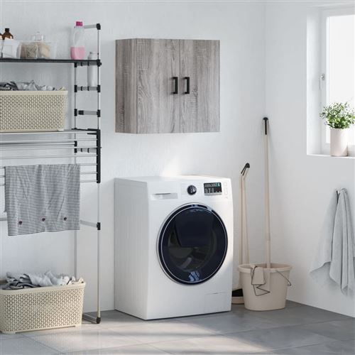 VIDAXL - Armoire murale - Gris - 60x31x60 cm - Image 2