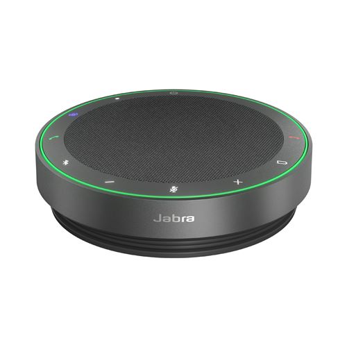 Jabra Noir Speak2 75 Enceinte Bluetooth Usb-A, 4 Micros Antibruit Et Haut-Parleur 65 Mm Pleine Gamme - Certifié Ms Teams, Fonctionne Avec D?Autres Plates-Formes - Gris Foncé - Neuf - Image 4