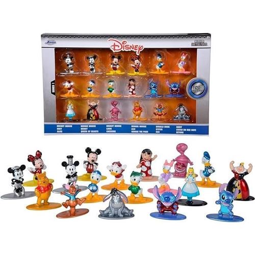 Non Communiqué Multicolore Figurine Disney - 18 Pieces - Métal - 4Cm