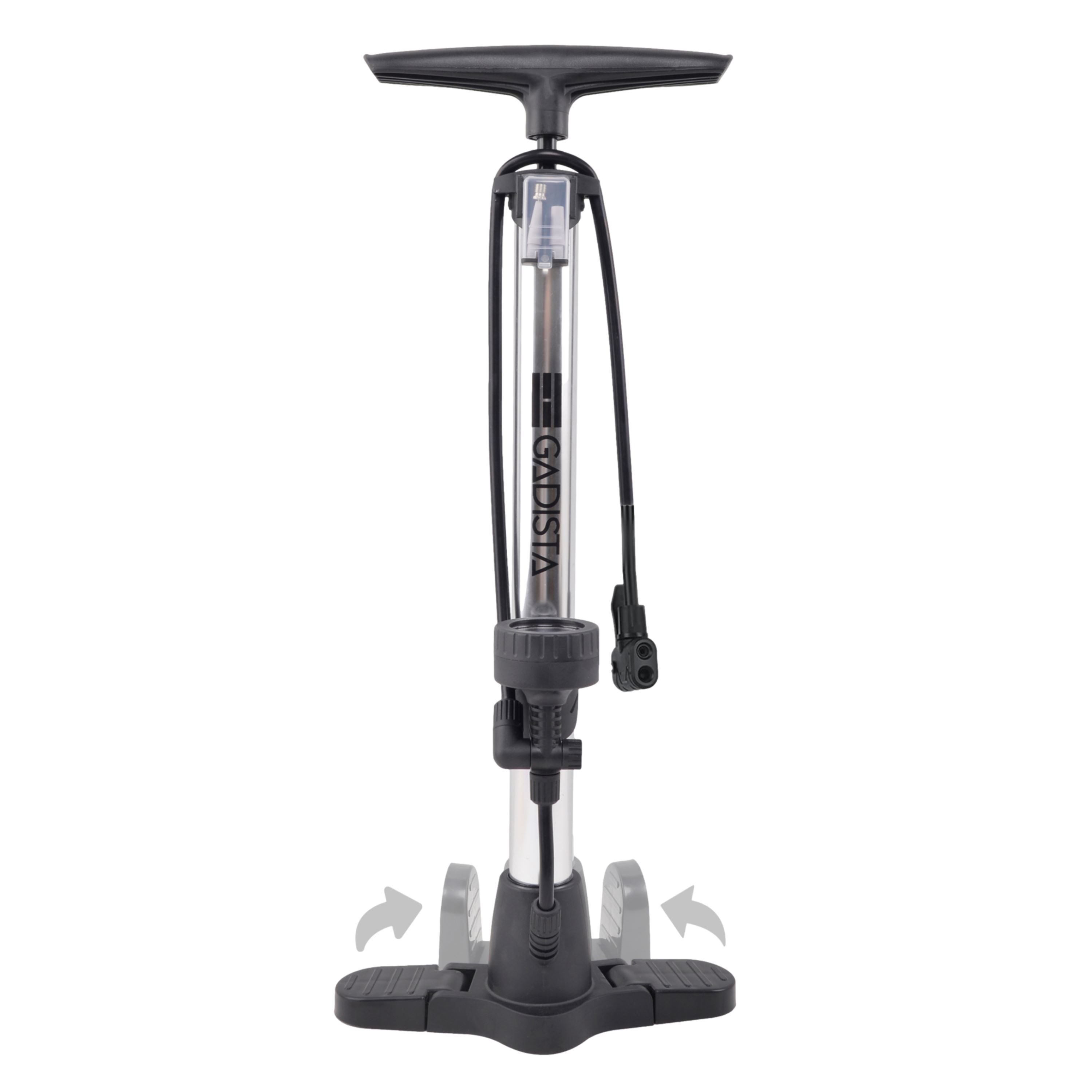 Pompe à Vélo Avec Manomètre - Gonflage Précis Jusqu'à 120 PSI - Compacte Et Léger - Pour VTT, Motos, Équipements