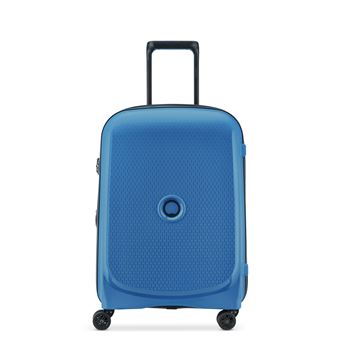 DELSEY PARIS - BELMONT PLUS - Valise cabine rigide 55 cm x 40 cm x 20 cm cm - 33 L - S - Bleu zinc