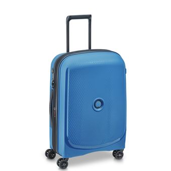 DELSEY PARIS - BELMONT PLUS - Valise cabine rigide 55 cm x 40 cm x 20 cm cm - 33 L - S - Bleu zinc