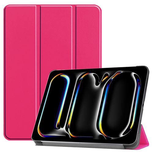 Non Communiqué Rose Etui Smartcover Pour Apple Ipad Pro 11 2024 Avec Coque Cover Protection Interne - Housse Ipad Pro 11 Pouces 2024 (M4) Xeptio Case