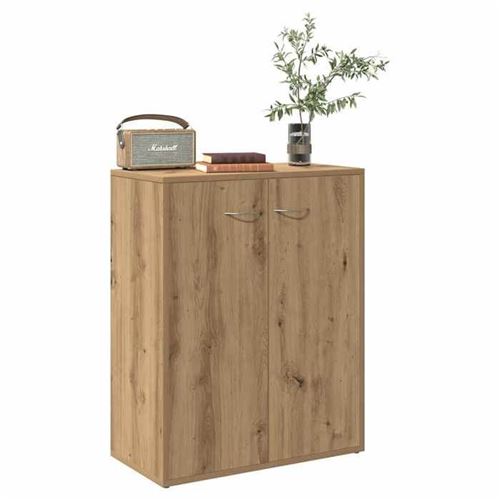 Buffet chêne artisanal 60x30x75 cm bois d'ingénierie Vidaxl