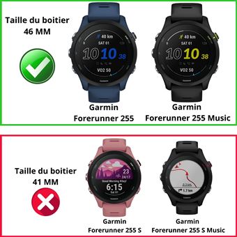 QINOUK Custodia per Garmin Forerunner 255, [Anti-caduta] Protezione parziale TPU morbida Cover Paraurti Sottile Compatibile con Garmin Forerunner 255-Blu