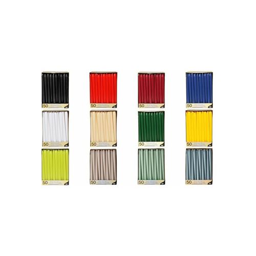 Non Communiqué Bleu Papstar Bougie De Chandelier, 22 Mm, Pack De 50, Artic