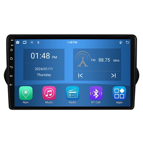 Autoradio RoverOne® Bluetooth CarPlay Android Auto Navigation 4Go RAM 64Go ROM pour Fiat Tipo Egea 2015-2023