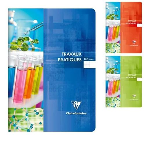 Clairefontaine Cahier Travaux Pratiques Piqûre 210X297 120 Pages Seyes + Uni Papier 90G
