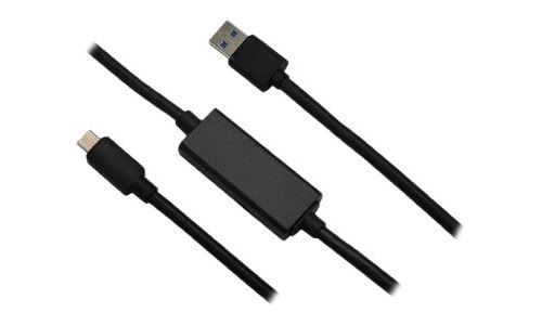 MCL - Câble USB - 24 pin USB-C (M) pour USB type A (M) - USB 3.0 - 10 m - actif - noir