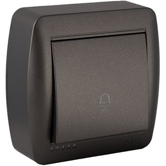 Solera - Bouton poussoir sonnette en saillie - Noir graphite - 1