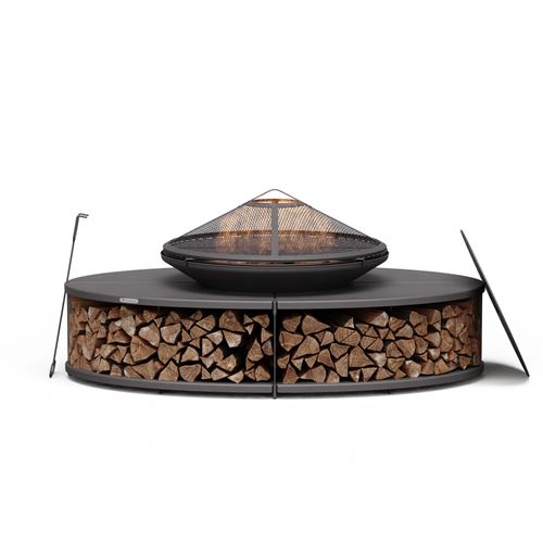 Blumfeldt Ebeko Brasero Exterieur Barbecue & Table 3-en-1 en Acier