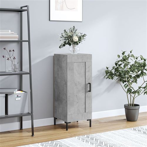 Vidaxl Gris Buffet - Béton 34,5X34x90 Cm - Image 3