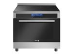 Fagor FCIC110CTEX - Cuisinière - pose libre - largeur : 59.5 cm - profondeur : 59.5 cm - hauteur : 84.5 cm - avec système auto-nettoyant - classe A - argent