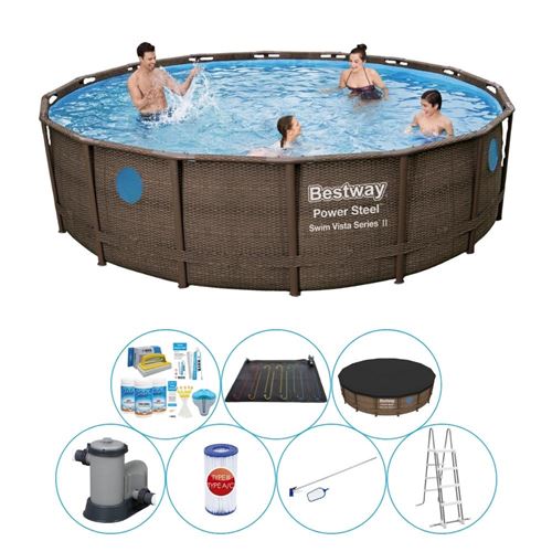 Ensemble de piscine - Bestway Power Steel Swim Vista 488x122 cm