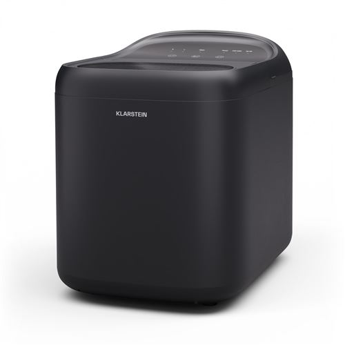 Klarstein Machine À Glaçons 1,5 L D'Eau Froide Nettoyage Automatique Machine A Glacons 15Kg/24H Noir