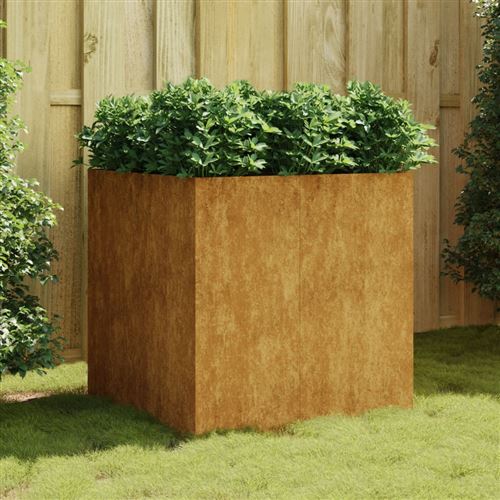 VIDAXL - Jardinière - 80x80x80 cm - Acier Corten - Image 3