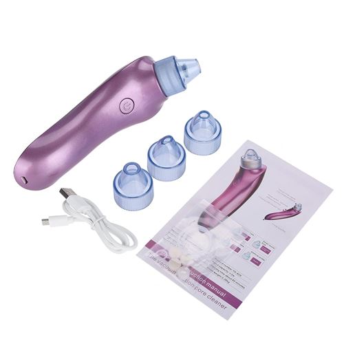 Extracteur Aspirateur De Points Noirs Violet Avec YOKULI® Boîte De Rangement Bleu