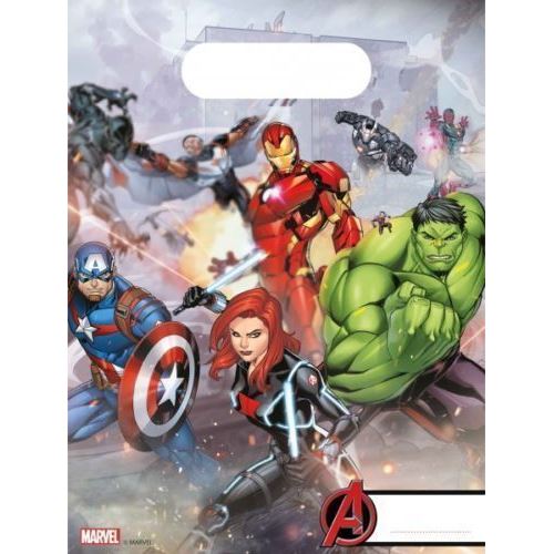 6 sachets Avengers 16x23cm