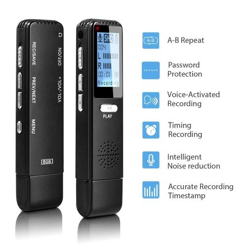 N9 GSM Mini enregistreur audio portable avec double microphone, 12 à 15  jours d'autonomie en veille - Enregistrement et sauvegarde parfait pour les  réunions, les cours, les entretiens, les discours 