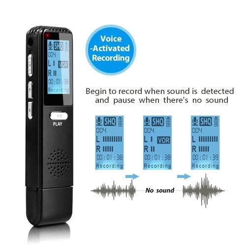 Mini Micro Enregistreur Vocal Espion - 8Go Enregistrement Audio