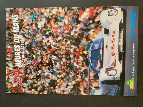 24H du Mans - 1992 - Peugeot / Esso - AFFICHE