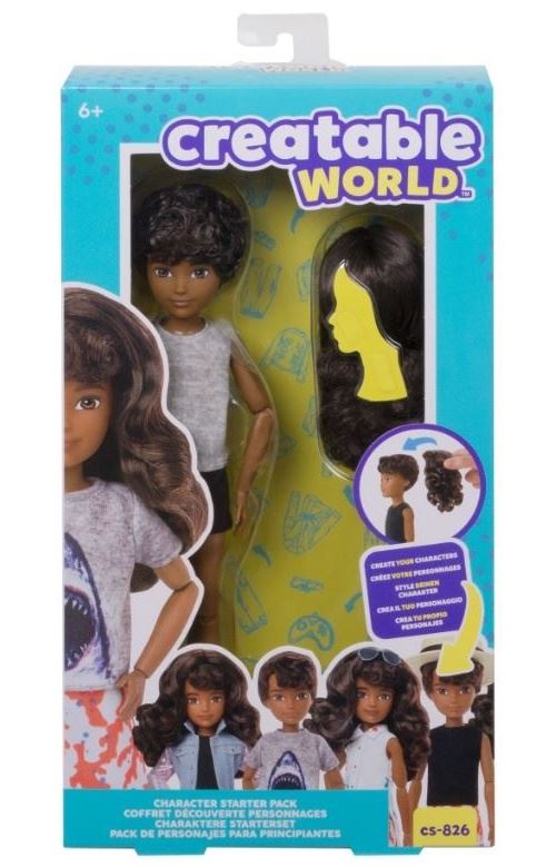 Creatable World poupée starterspakketbrune cheveux ondulés 30 cm