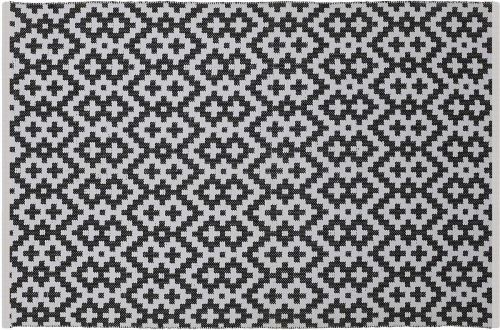 Fabhabitat - Tapis intérieur extérieur Samsara noir et blanc 90 x 60 cm