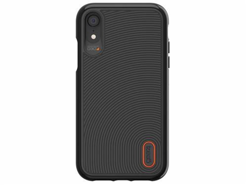 Gear4 D3O Battersea - Achterzijde behuizing voor mobiele telefoon - polycarbonaat, D3O, thermoplastic polyurethaan (TPU) - zwart - voor Apple iPhone XR
