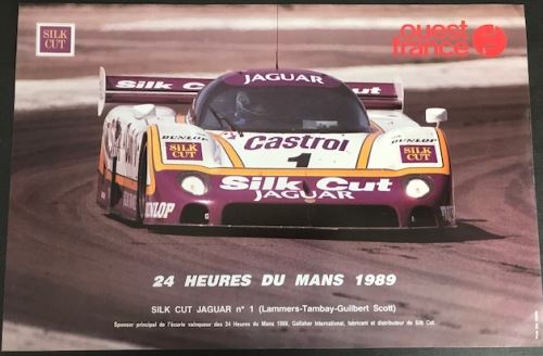 24H du Mans - 1989 - Silk Cut JAGUAR - AFFICHE