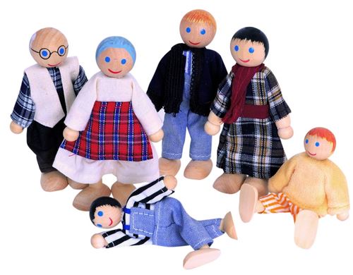 Woody 6 marionnettes cintrées dans une boîte 90620