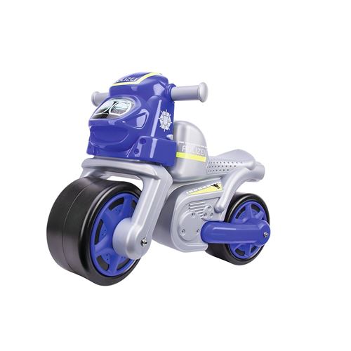 Big 800056312 Big -Moto de police pour enfant -Youpala - bleu-argent