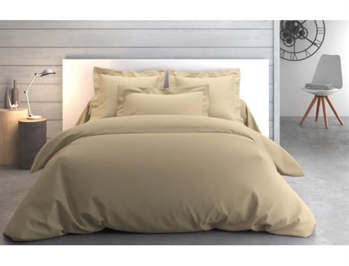 Housse De Couette Vexin Grège - 260/240 - Anne De Solène