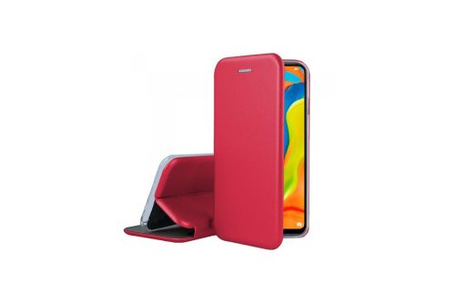 IBROZ Etui Folio Cover en Cuir rouge pour Huawei P30 Lite