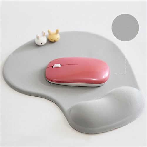 Tapis de souris Silicone avec support de repose-poignet-gris - Tapis de  souris