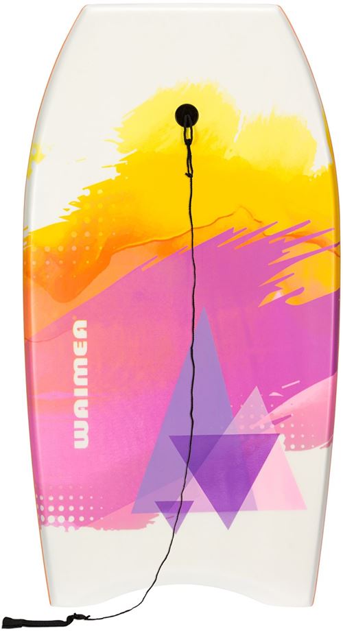 Waimea Bodyboard EPS Slick blanc / orange 93 x 48 cm