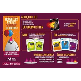 Jeu d’ambiance Asmodee Exploding Kittens