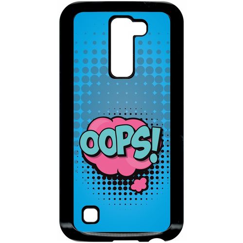 Coque Lg K10 Modele K420n Oops Fond Bleu