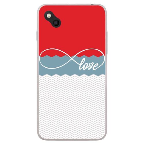 Coque en silicone Wiko Sunny - Love Rouge