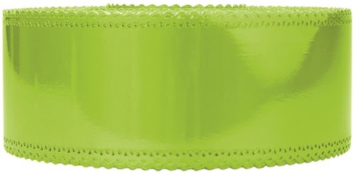 Ruban charlotte dentelle vert anis