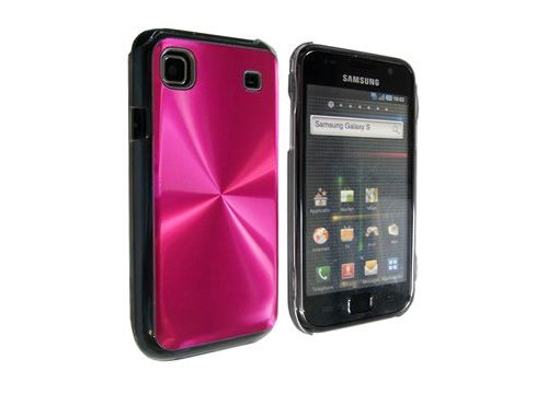 Coque rigide Shiny brillante rose pour Galaxy S i9000
