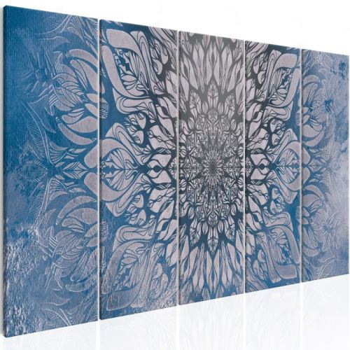 Tableau - Hypnosis (5 Parts) Blue Narrow .Taille : 200x80