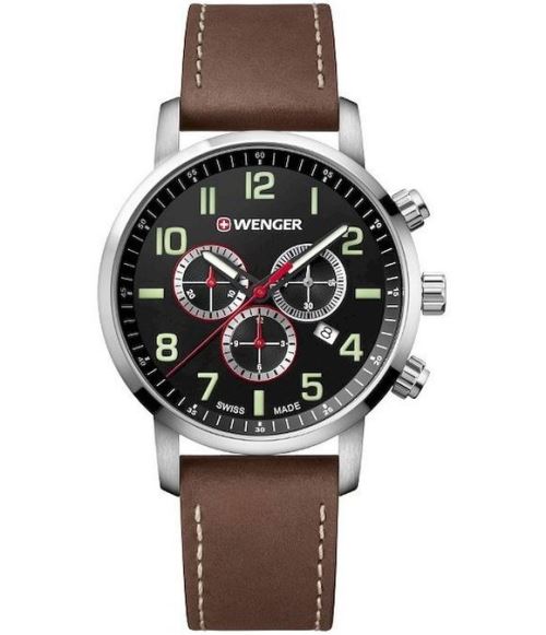 Wenger Homme Montre 01.1543.103 Chronographe