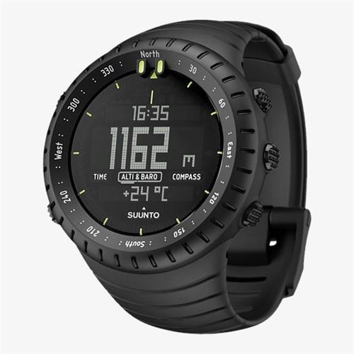 Montre-altimeter Kern geheel zwart