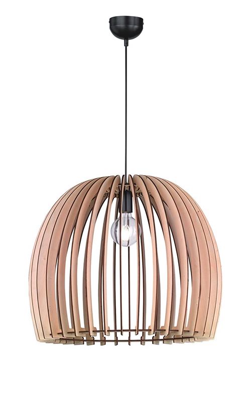 Reality, Suspension, Wood 1xE27, max.60,0 W Corps: Bois naturel, couleur de bois Ø:60,0cm, H:150,0cm IP20