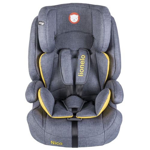 NICO Siège-auto évolutif rehausseur groupe 1/2/3 de 9 à 36 kg Jaune