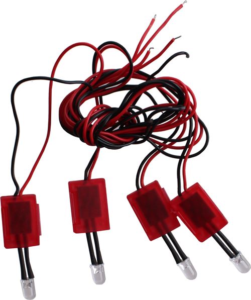 AutoStyle lED rouge 4 pièces