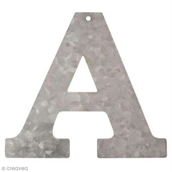 Lettres En Métal Noir Alphabet A-Z - Déco Murale Rustique DIY Pour Maison, Porte, Jardin - 2